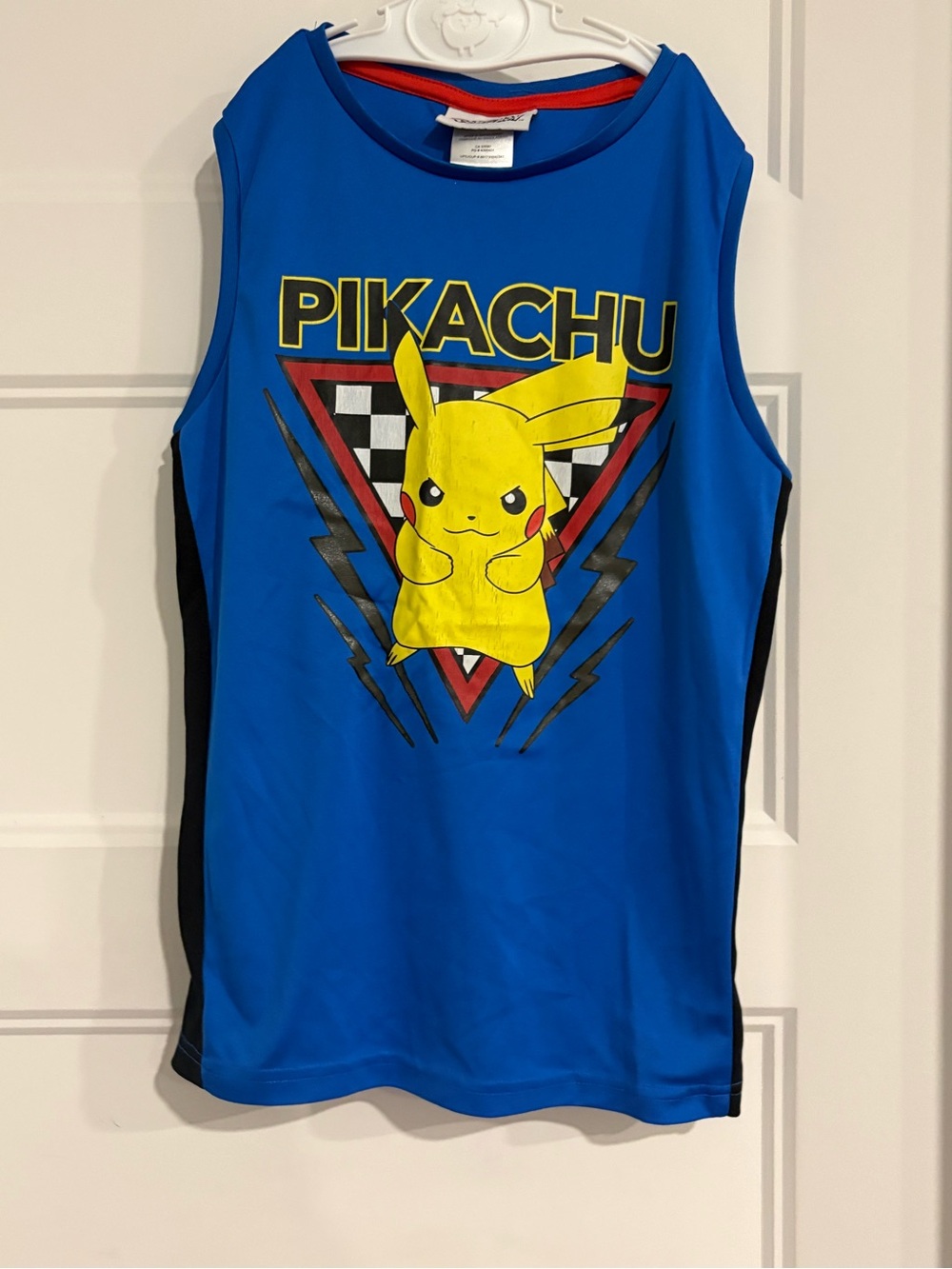 Pokemon Pikachu Blue and Yellow Sleeveless Tank Top 10-12y large